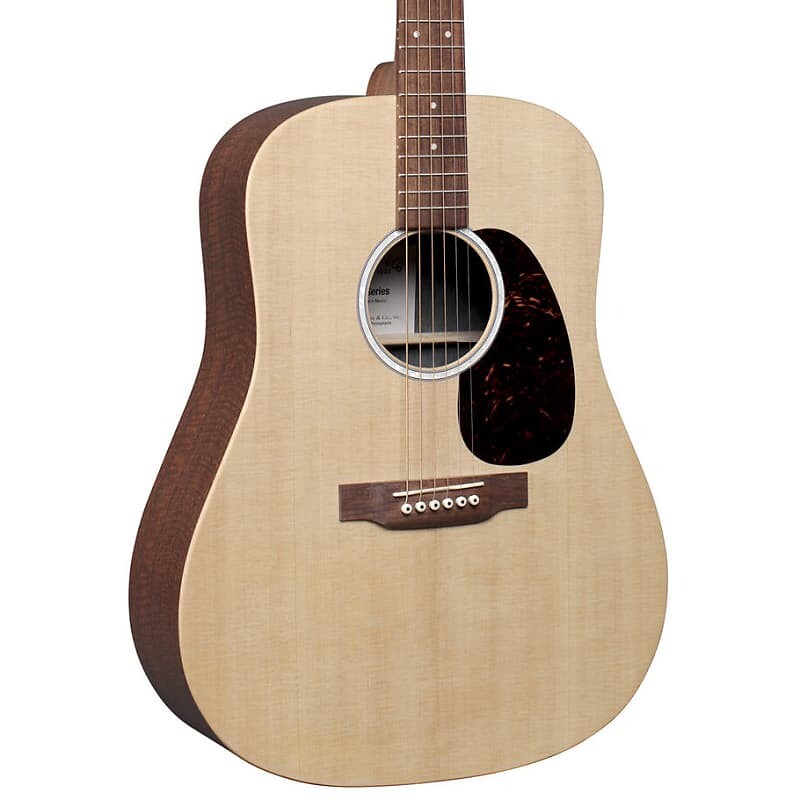 

Martin D-X2E Dreadnought Acoustic Electric - Natural с красным деревом HPL