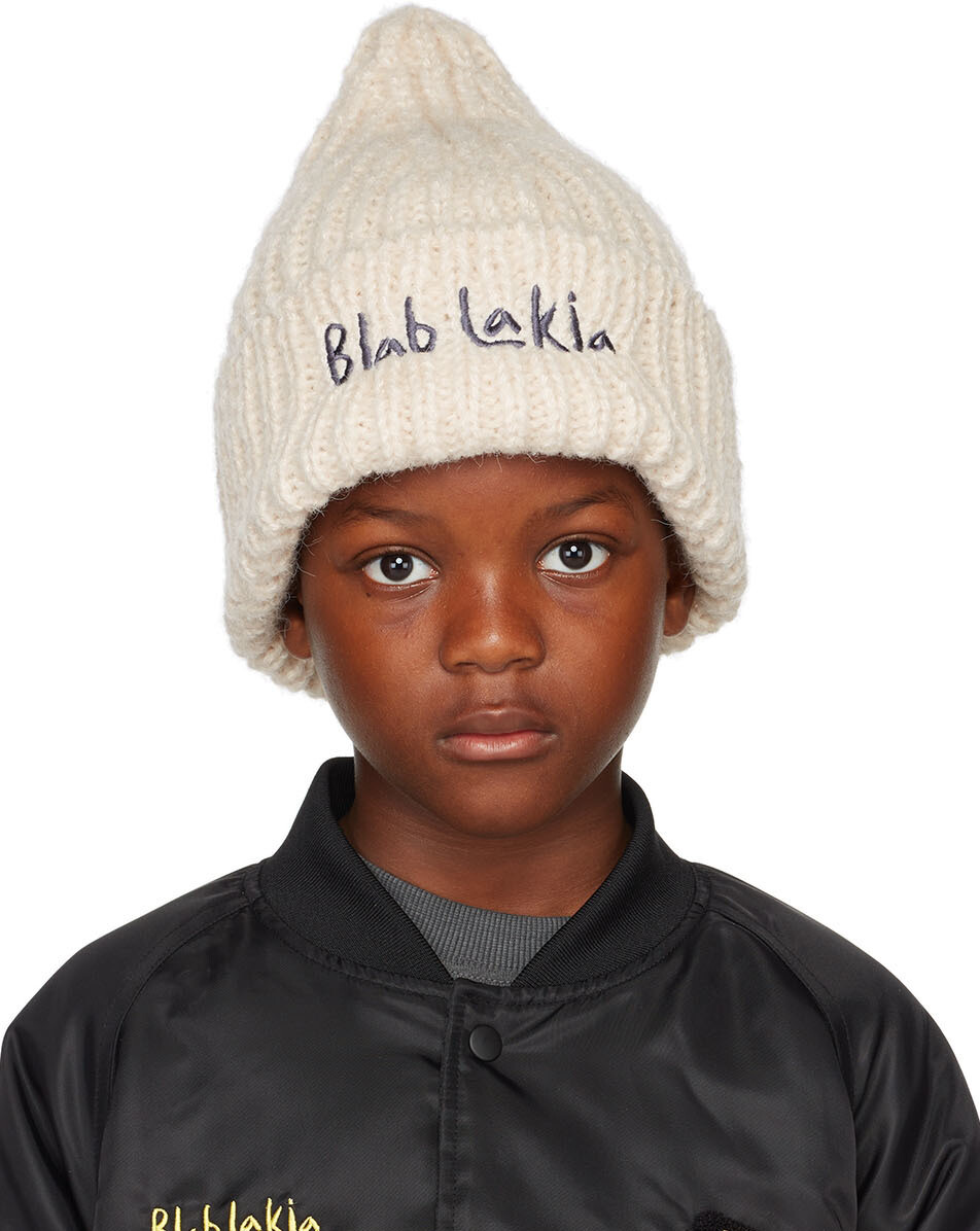 

Детская бежевая шапка Blah Beanie BlabLakia