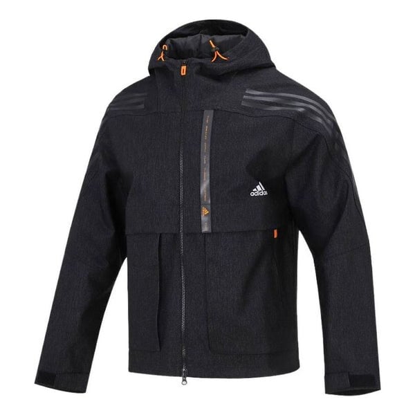 

Куртка Adidas Th Dnm Wvjk Logo Printing Sports Hooded Black, Черный