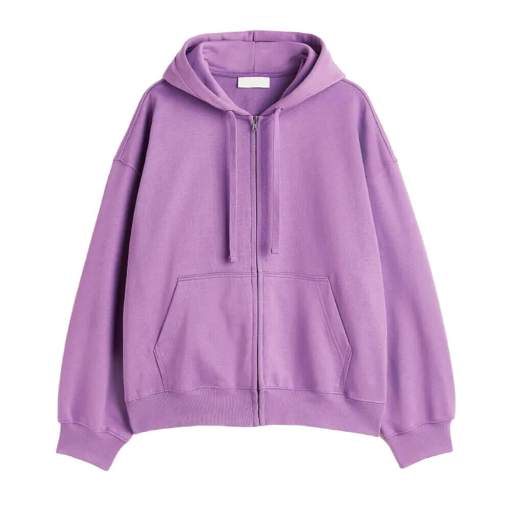 

Толстовка с капюшоном H&M Oversized Fit, фиолетовый