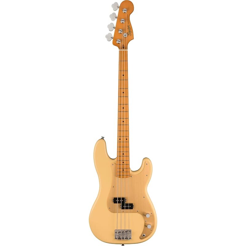 

Squier 40th Anniversary Vintage Edition Precision Bass Guitar, Vintage Blonde