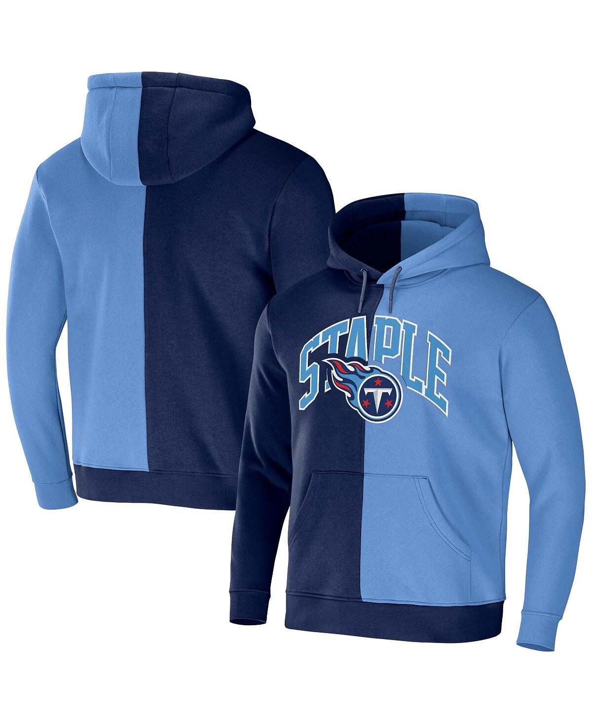 

Мужская толстовка с капюшоном nfl x staple темно-синего цвета tennessee titans с разрезным логотипом NFL Properties, темно-синий