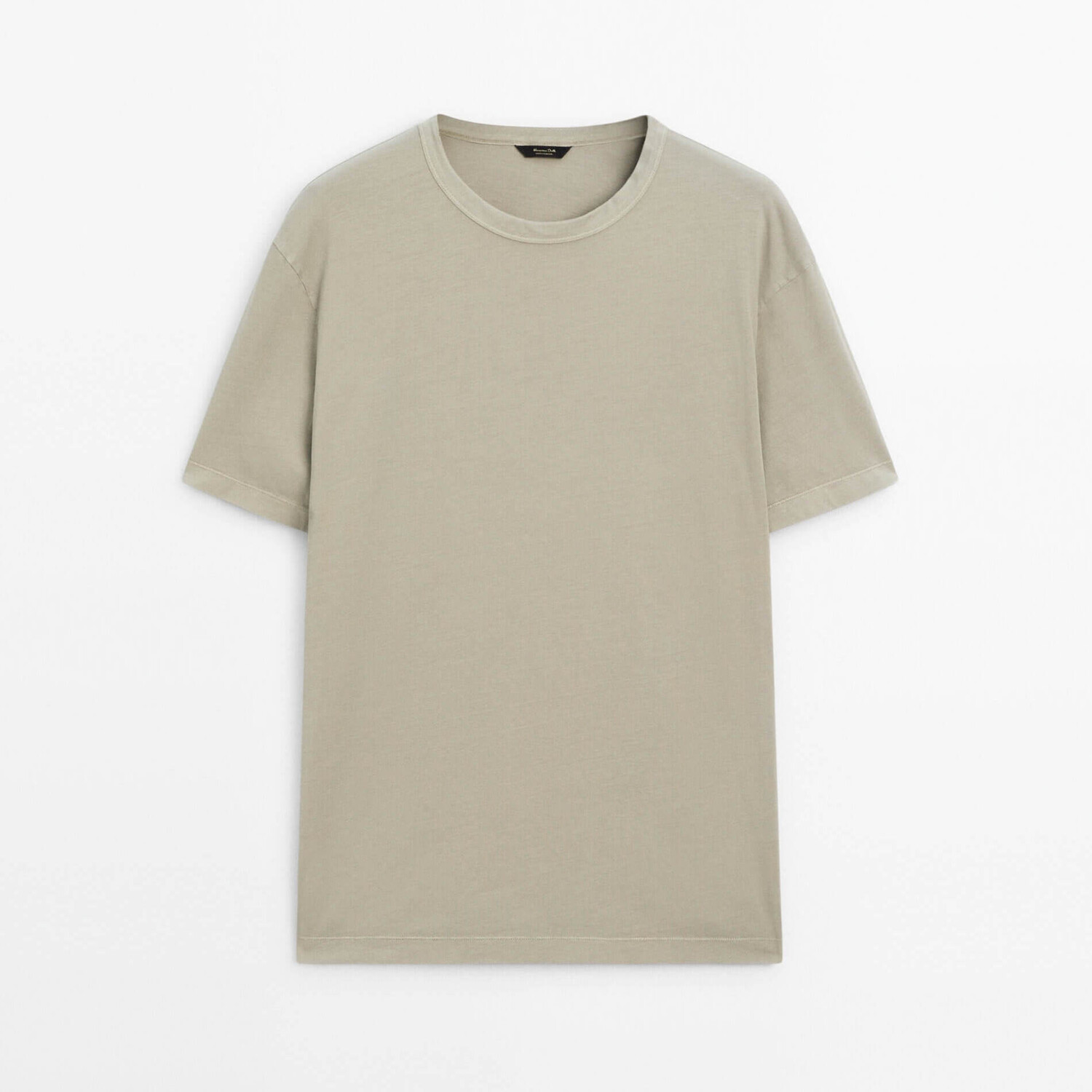 Футболка Massimo Dutti Faded Short Sleeve, светло-зеленый