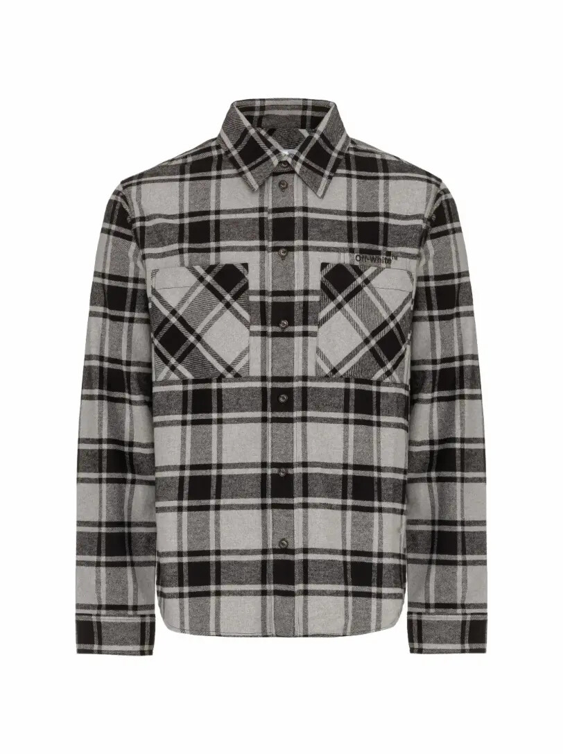 

Хлопковая рубашка в клетку Off-White