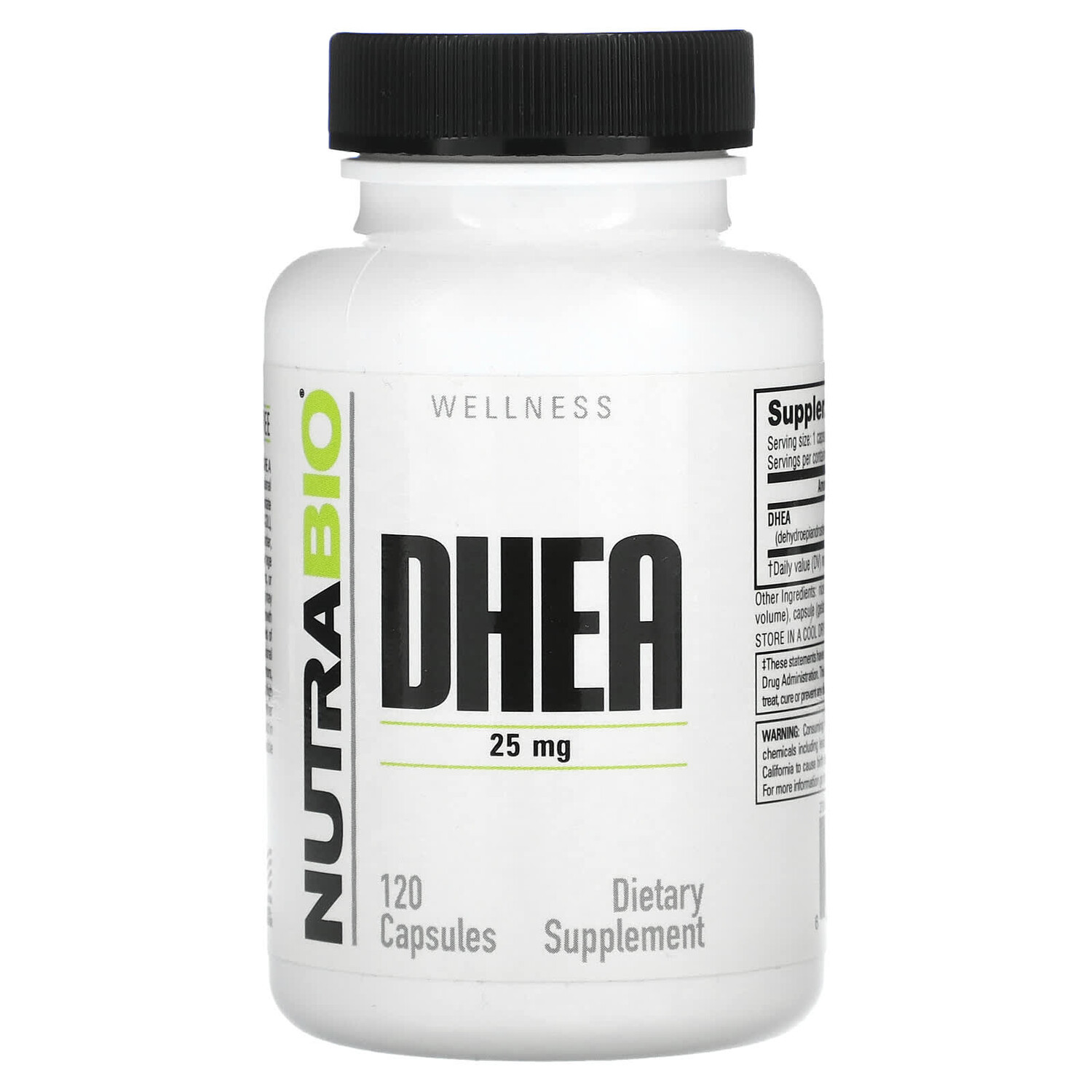

ДГЭА, 25 мг, 120 капсул, NutraBio