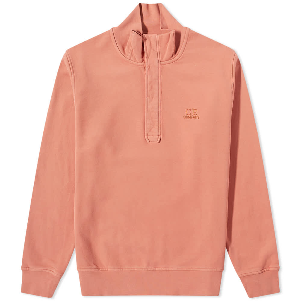 

Толстовка CP Company Garment Dyed Quarter Button Sweat, Оранжевый