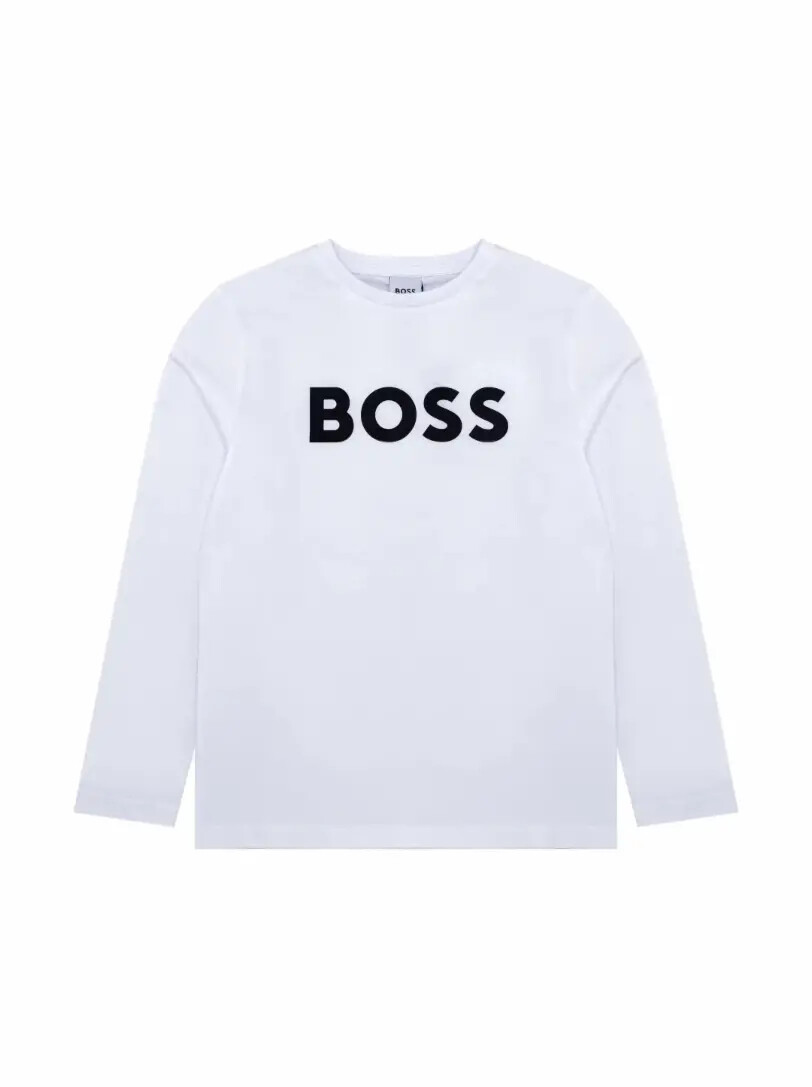 

Хлопковый лонгслив с логотипом Hugo Boss