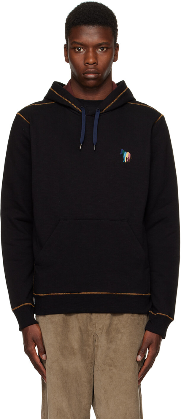 

Черный худи в широкую полоску под зебру PS by Paul Smith