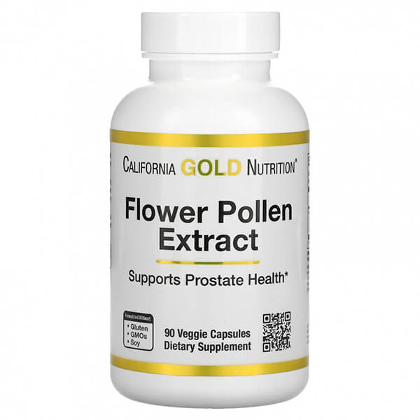 Экстракт цветочной пыльцы California Gold Nutrition, 90 капсул