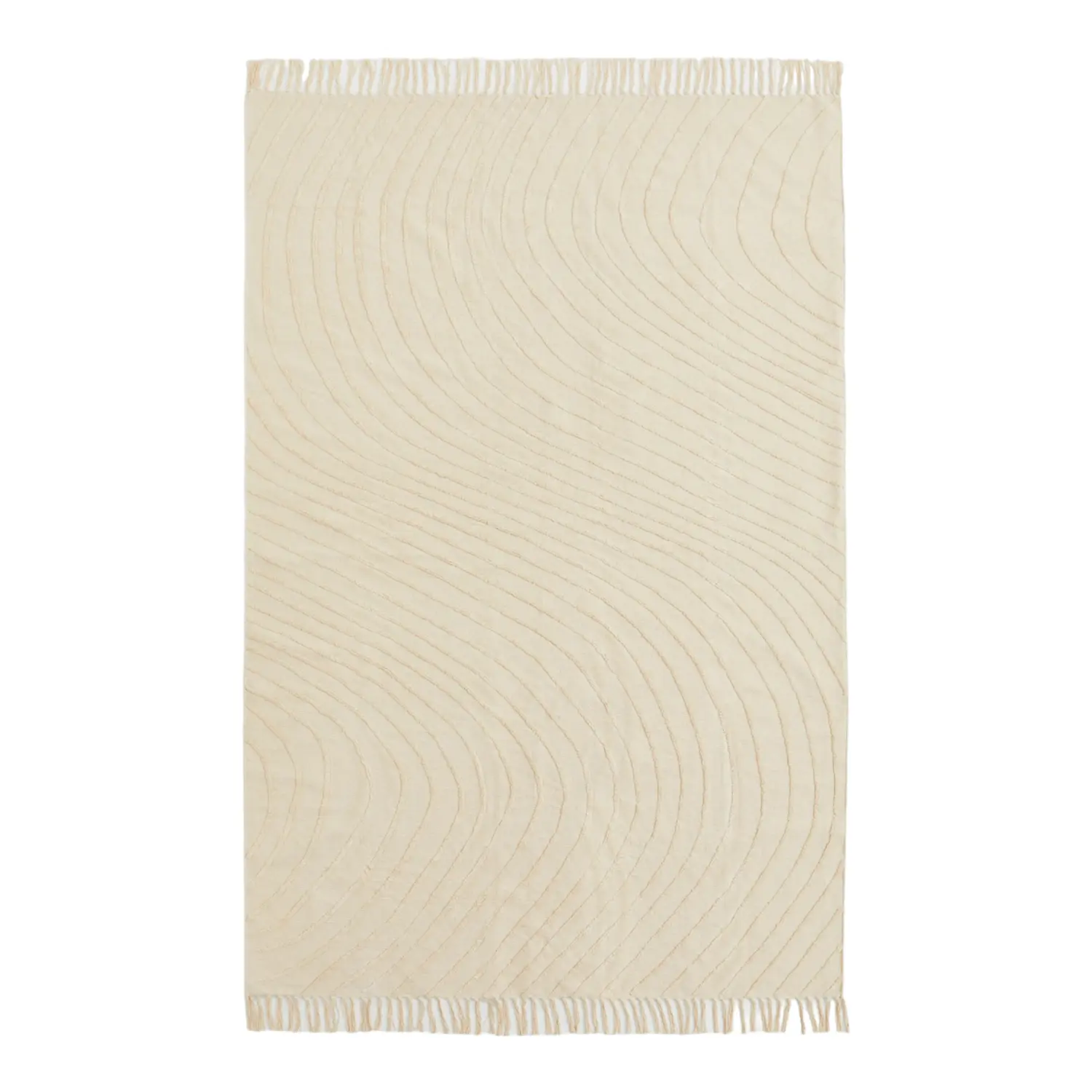 

Ковер H&M Home Large Tufted-pattern, светло-бежевый