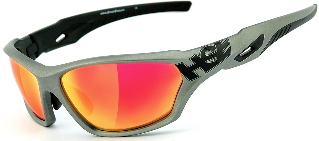 солнцезащитные очки серый Очки HSE SportEyes 2093 солнцезащитные, серый/красный