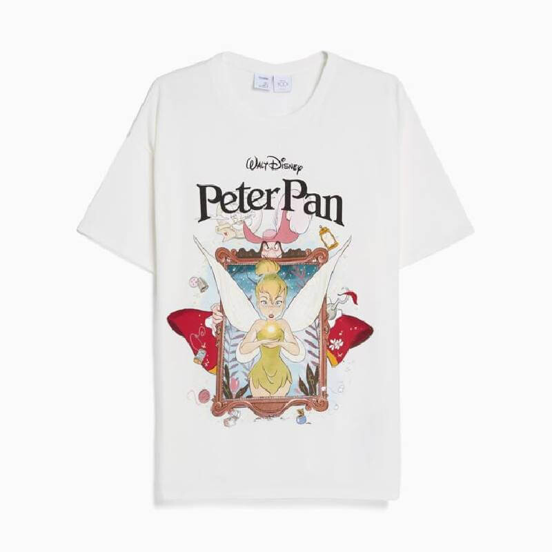 

Футболка Bershka Peter Pan Print, белый