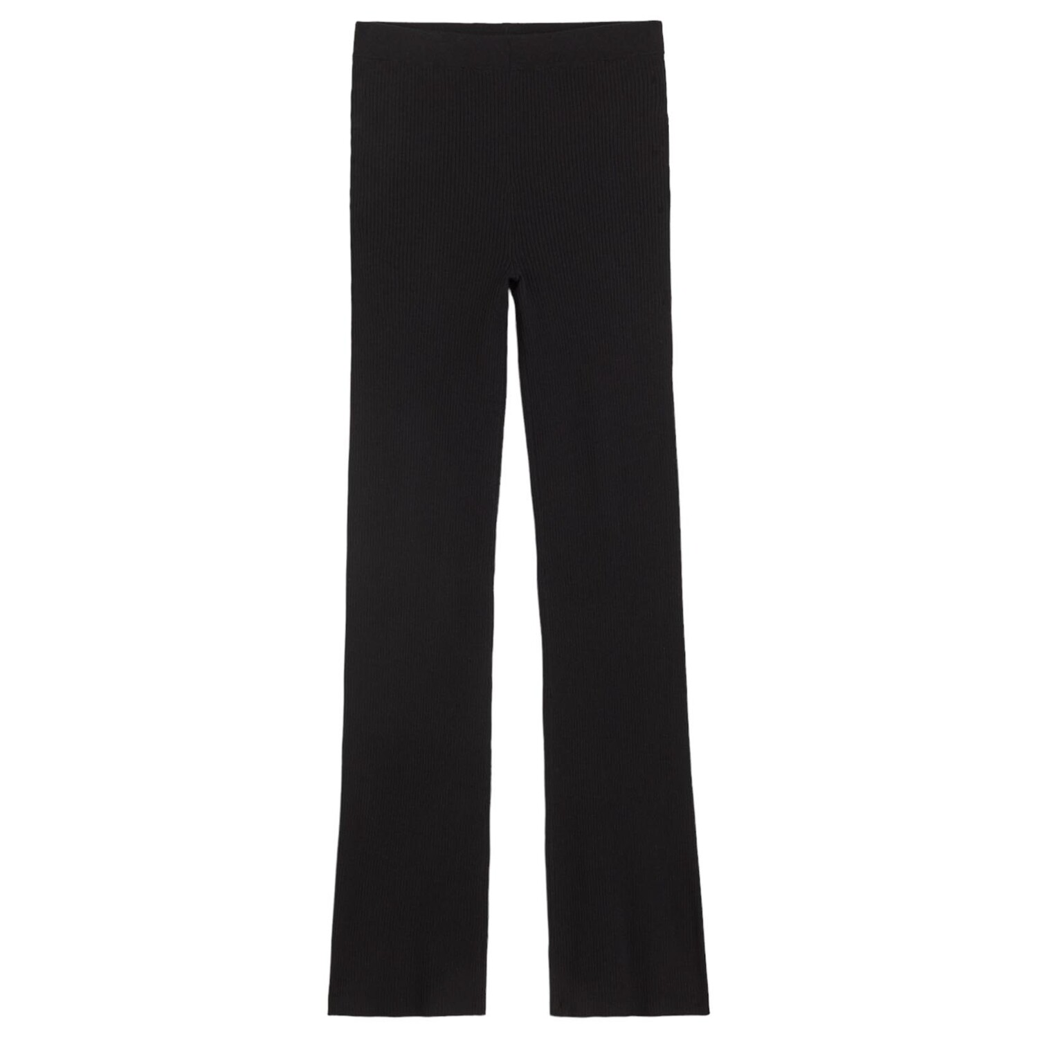 

Брюки H&M Ribbed Flared, черный