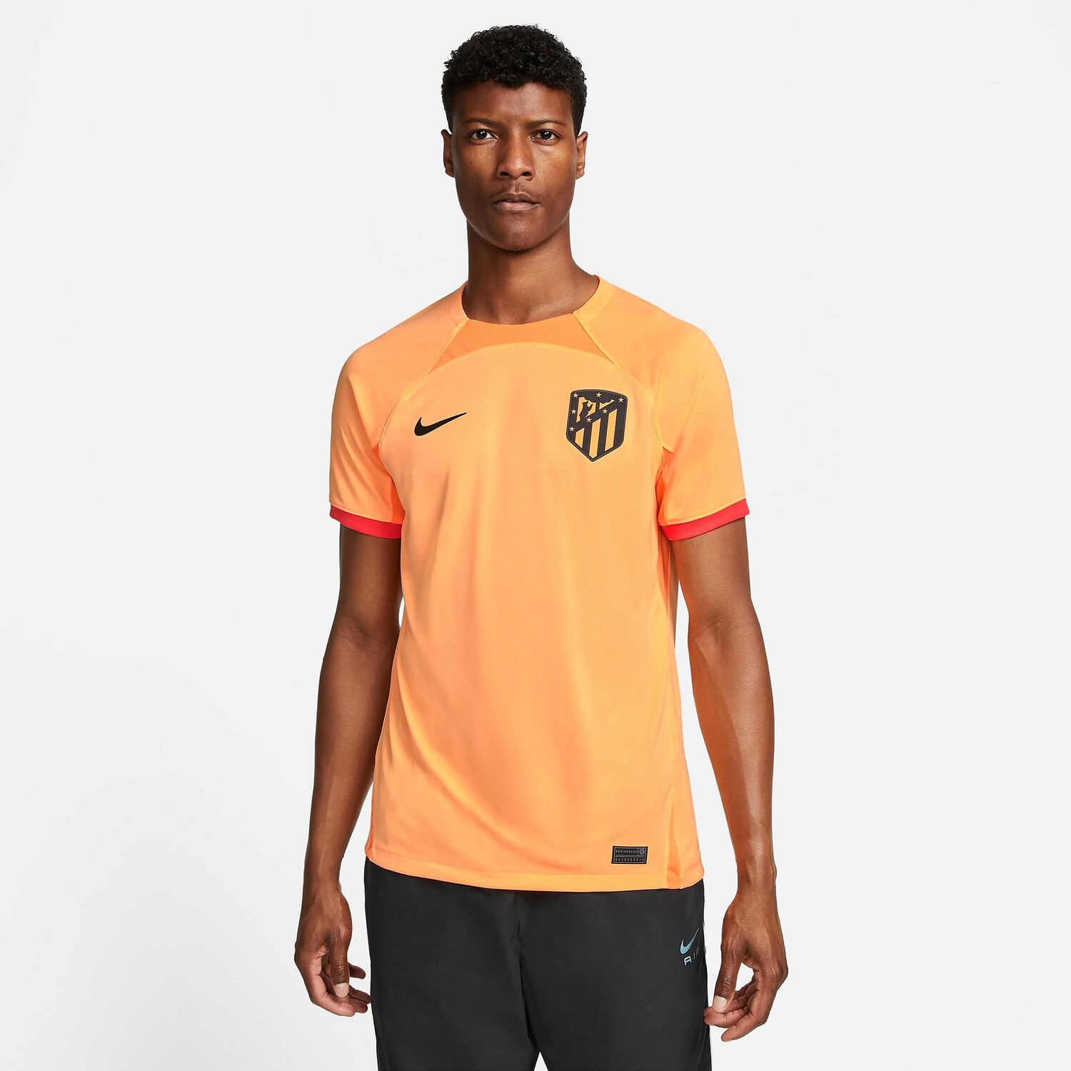 

Мужская футбольная майка Nike Atletico Madrid 2022-23 Stadium Third Away Dri-FIT, апельсин