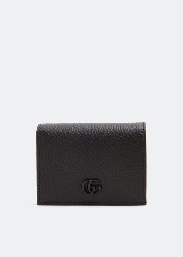 Кошелек GUCCI GG Marmont card case wallet, черный кошелек gucci ophidia card case wallet коричневый