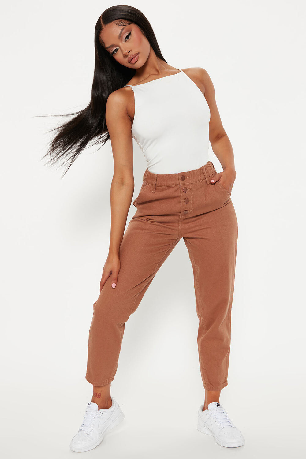 

Джинсы Fashion Nova FN1068HBW, коричневый
