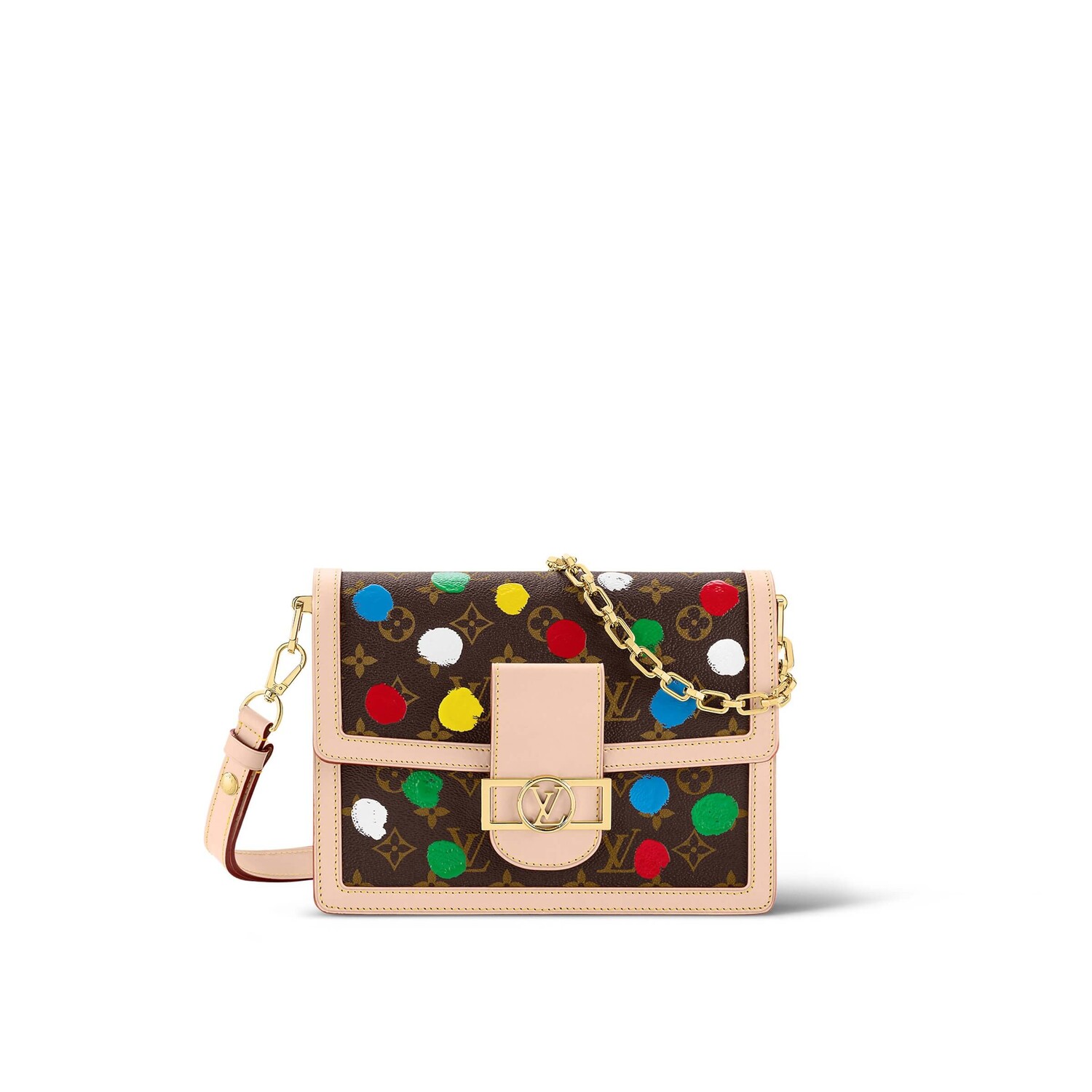 

Сумка Louis Vuitton x Yayoi Kusama Dauphine MM, коричневый/мультиколор