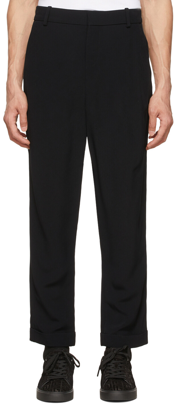

Черные брюки из вискозы Balmain