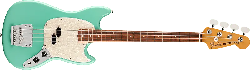 

Бас-гитара Fender Vintera '60s Mustang, цвет морской волны зеленый Fender Vintera '60s Mustang Bass