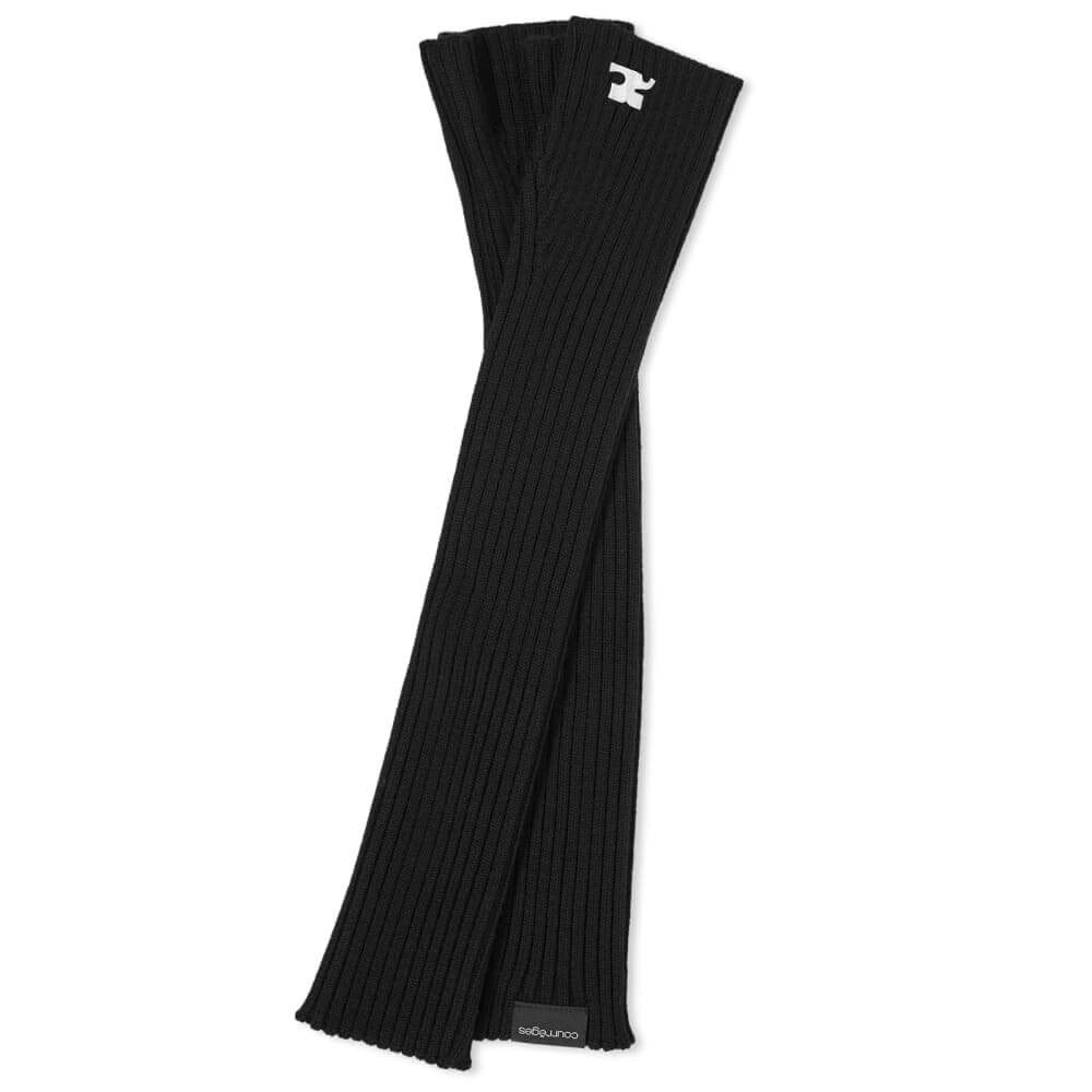 

Варежки Courrèges Ac Rib Knit Wool, черный