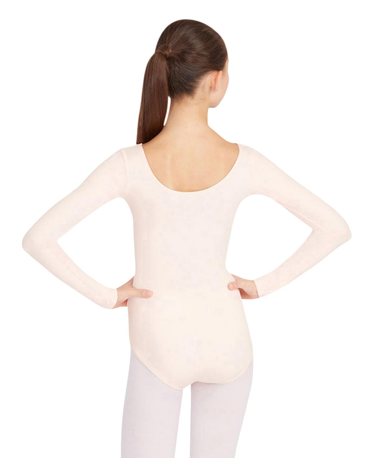 

Купальник с длинным рукавом Capezio, розовый