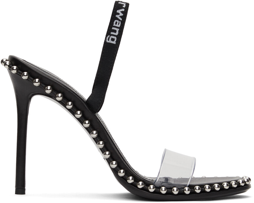 

Прозрачно-черные босоножки на каблуке Nova Alexander Wang
