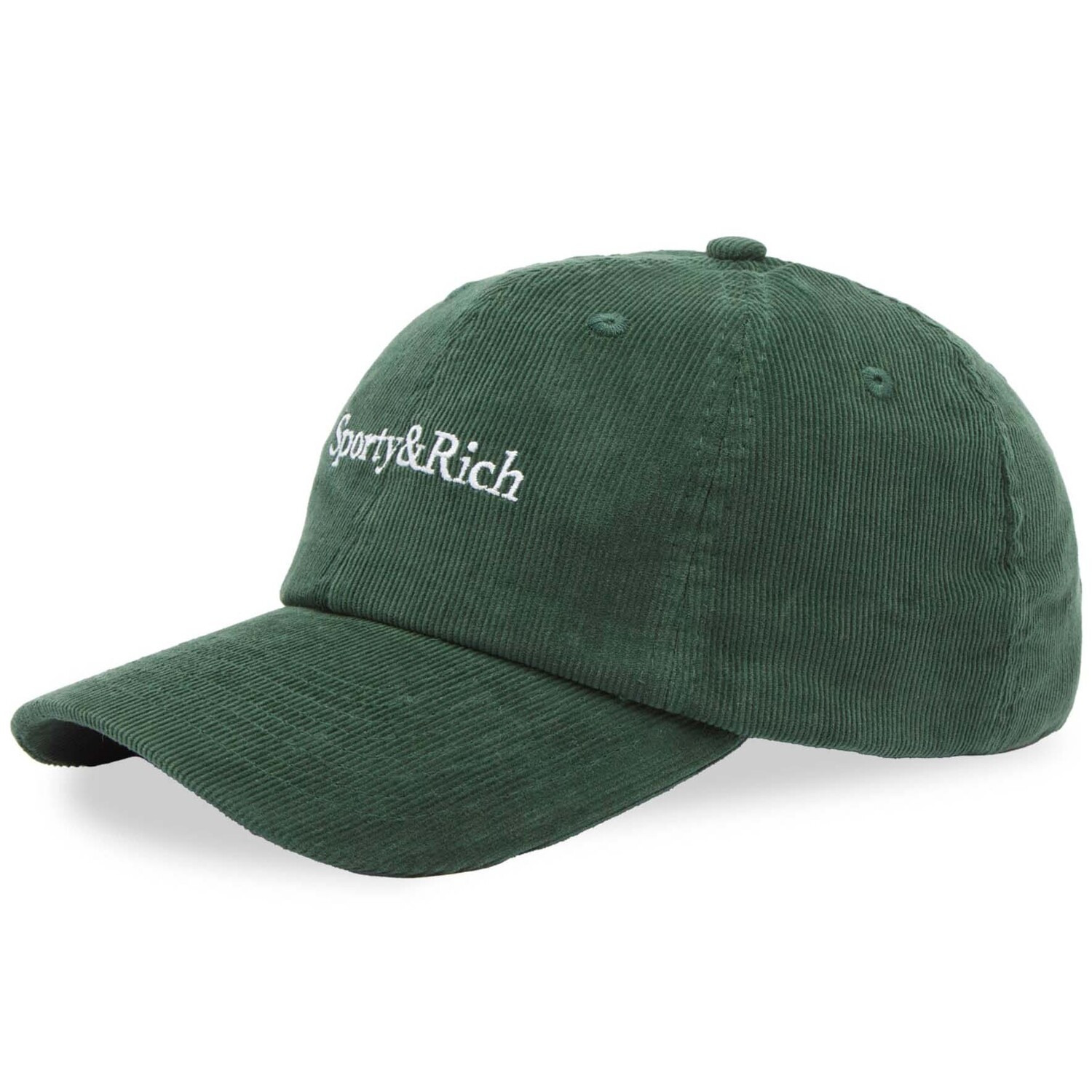 

Бейсболка Sporty & Rich Serif Logo Corduroy, темно-зеленый