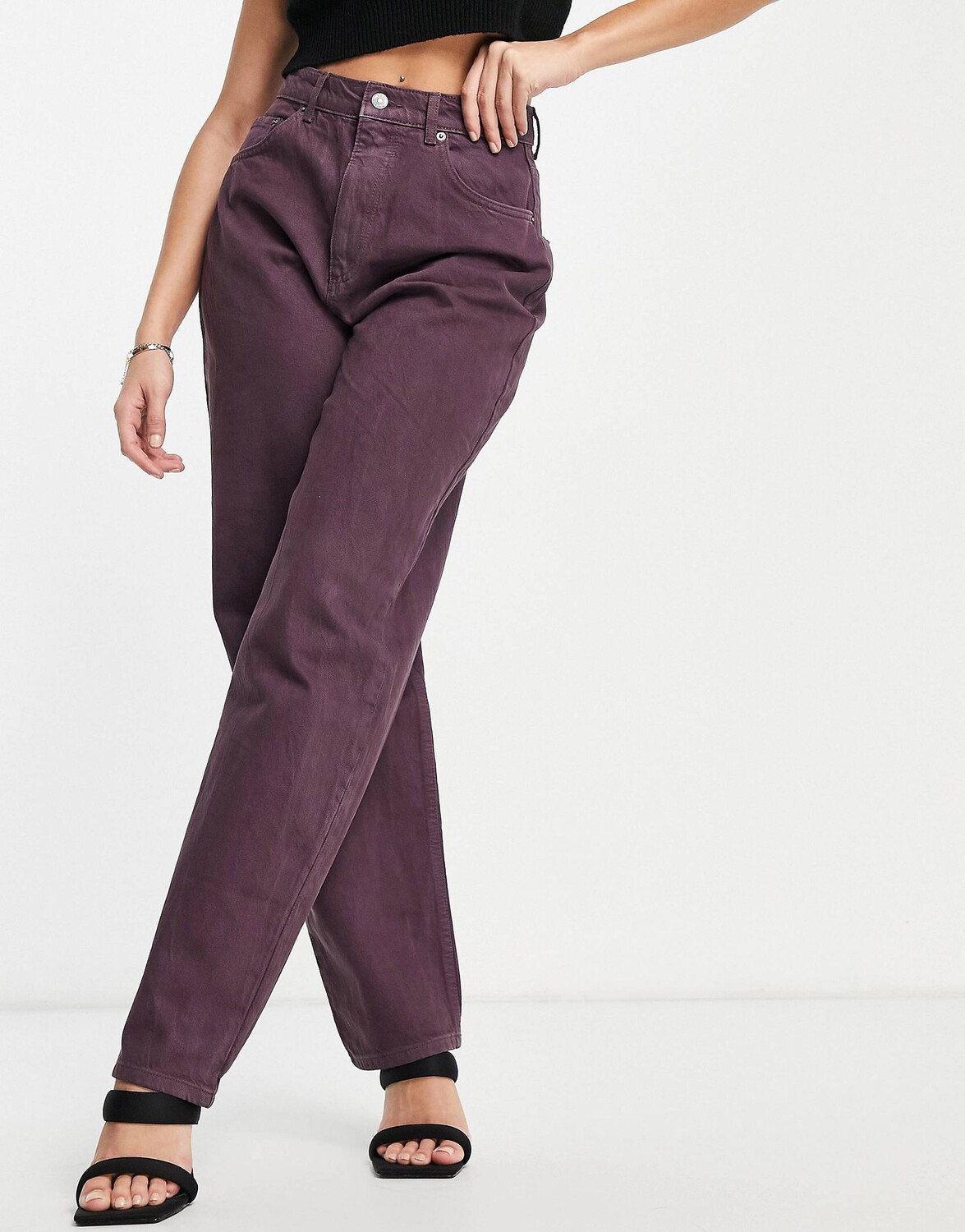 

Фиолетовые джинсы ASOS DESIGN премиум-класса из смесового хлопка, фиолетовый