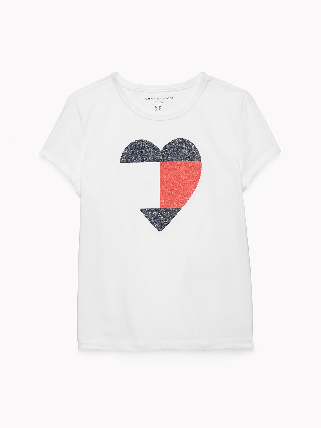 

Детская футболка с сердцем Tommy Hilfiger, классический белый
