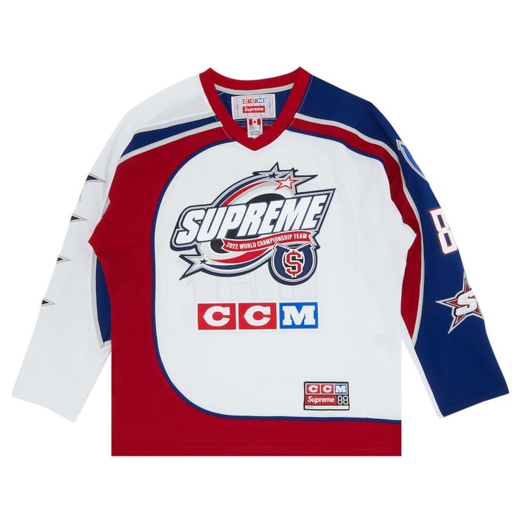 

Футболка Supreme x CCM All Stars Hockey Jersey 'White', белый