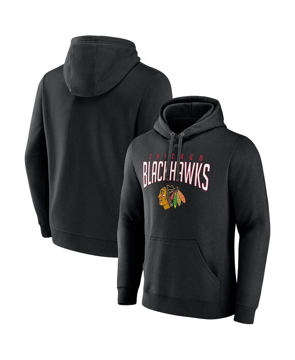 

Мужская фирменная черная толстовка с капюшоном chicago blackhawks special edition 2.0 wordmark Fanatics, черный