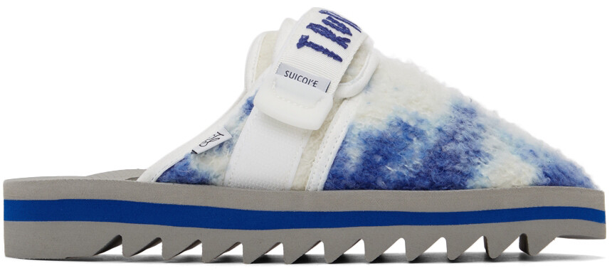 

Бело-синие сандалии Suicoke Edition Dyed Zavo The Elder Statesman