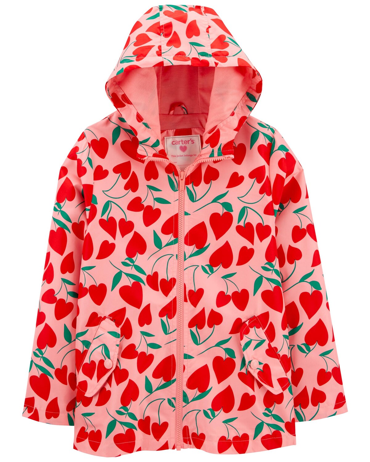 

Дождевик Kid Cherry Hearts Carter's, красный/розовый