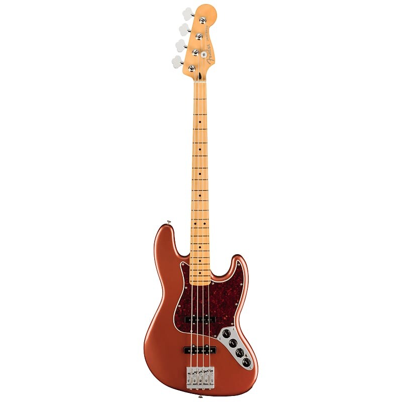 

Fender Player Plus Jazz Bass, Aged Candy Apple Red, с сумкой для переноски