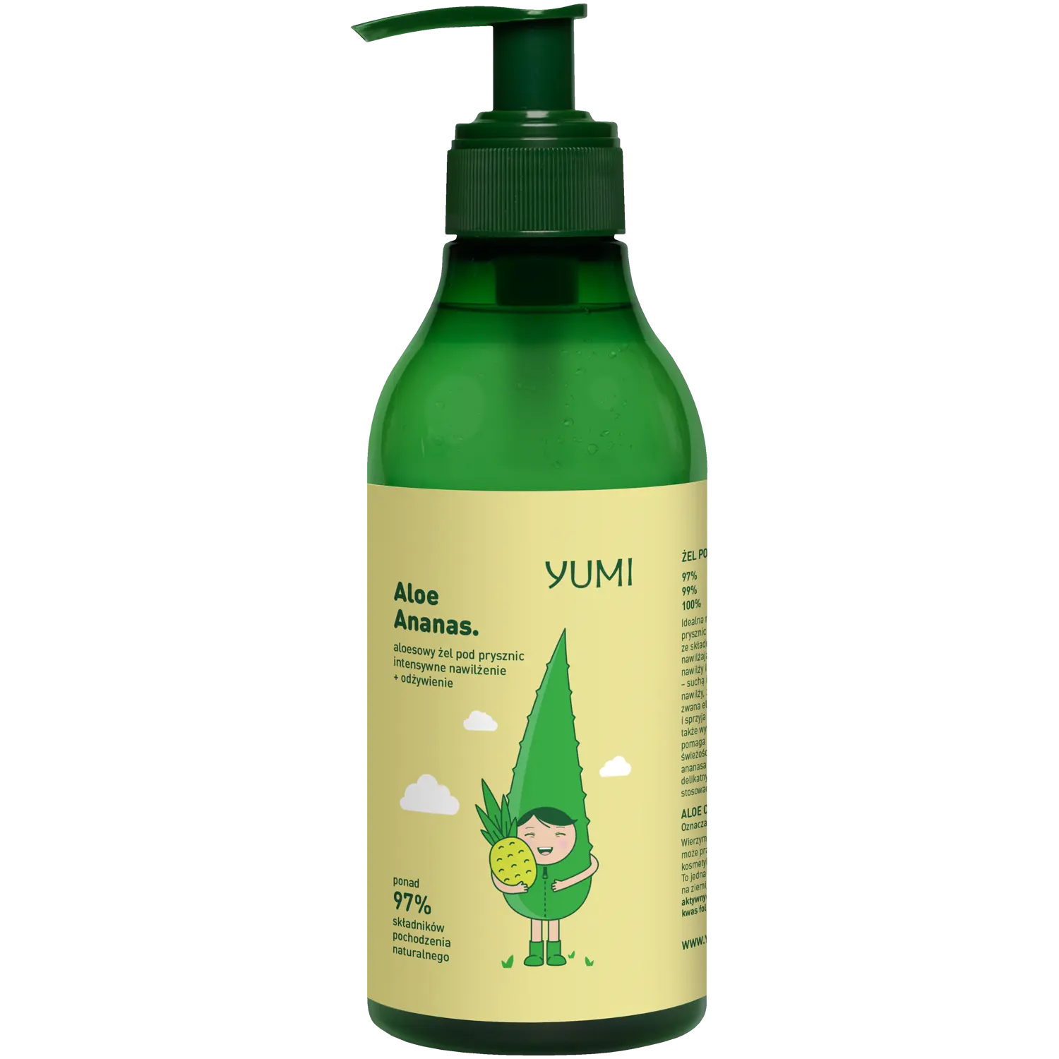 

Yumi Aloe Ananas гель для душа, 400 мл