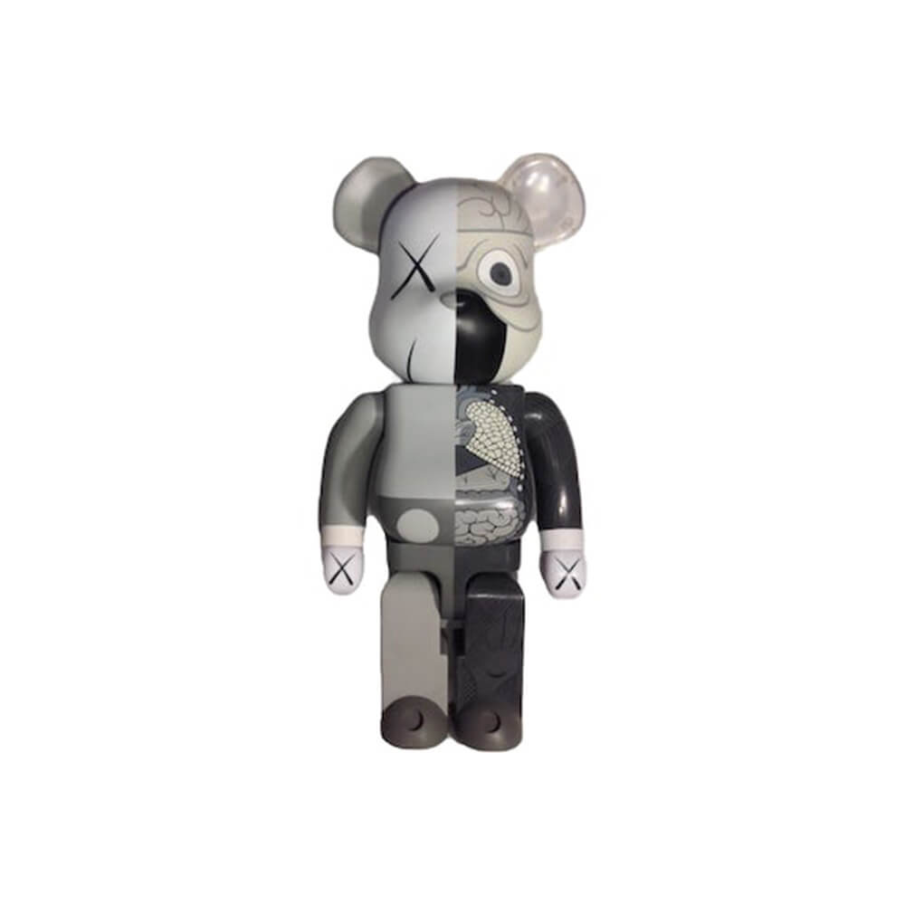 фигура bearbrick medicom toy blindbox series 45 1 pc Фигурка Bearbrick Kaws Dissected 1000%, серый