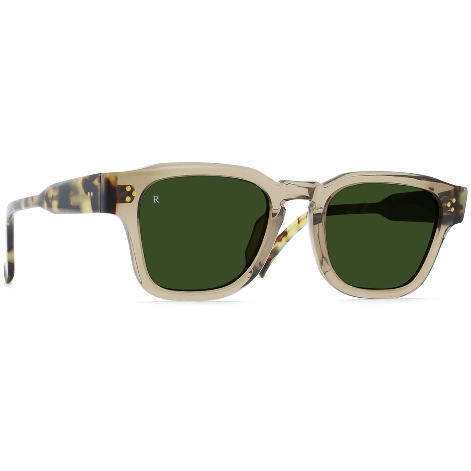 Солнцезащитные очки RAEN Rece, бежевый/зеленый набор carl zeiss для ухода за оптикой lens cleaning kit