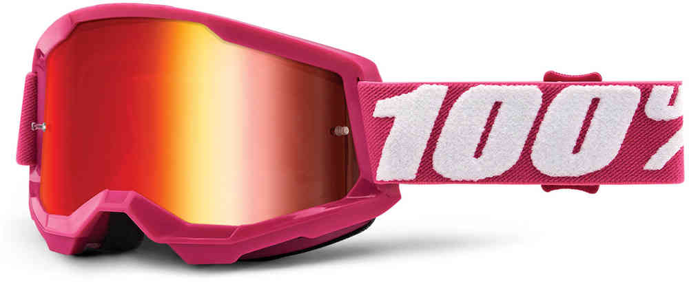 Очки 100% Strata 2 для мотокросса, розовый/белый цена и фото