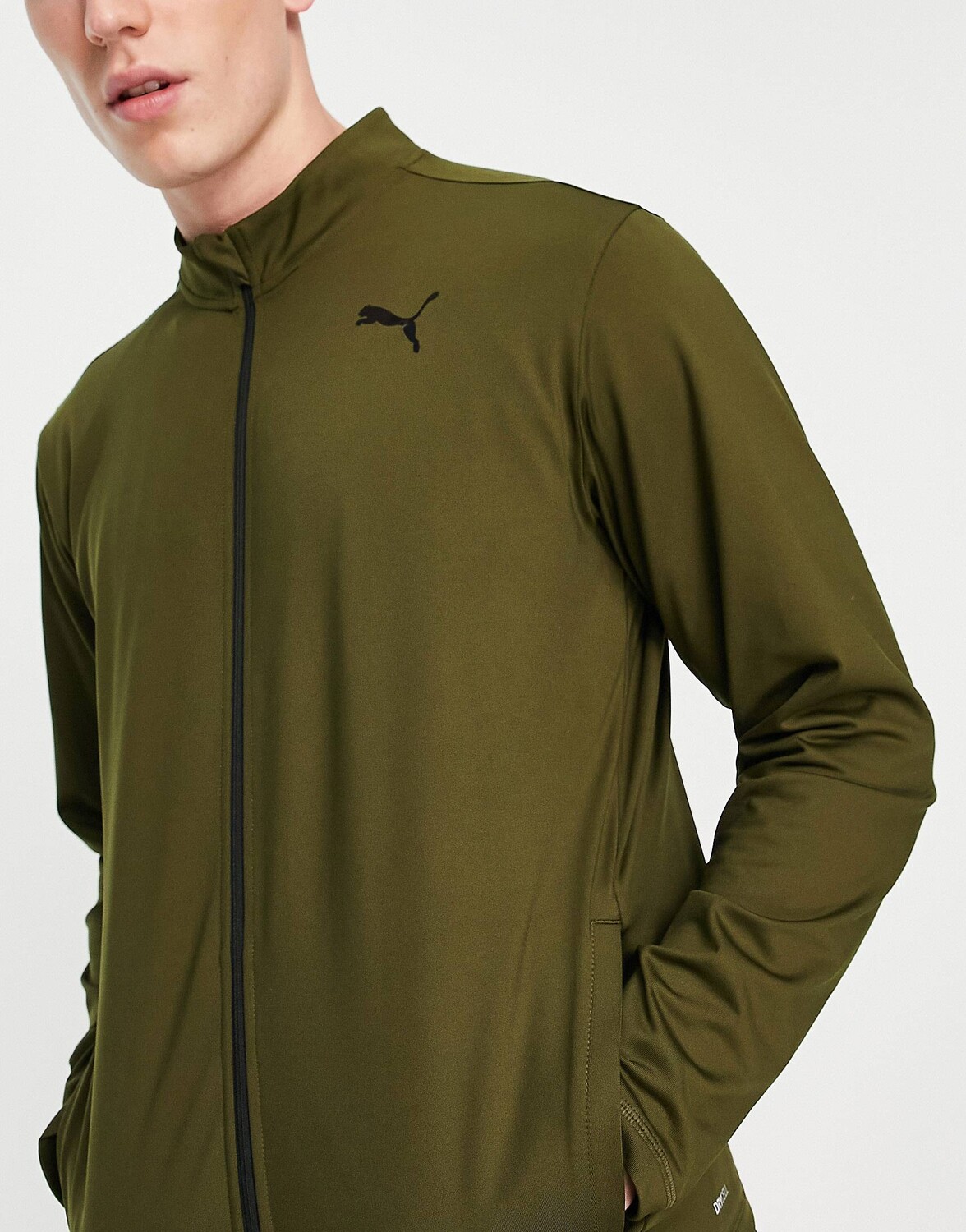 

Топ на молнии Puma Training из полиэстера, Коричневый