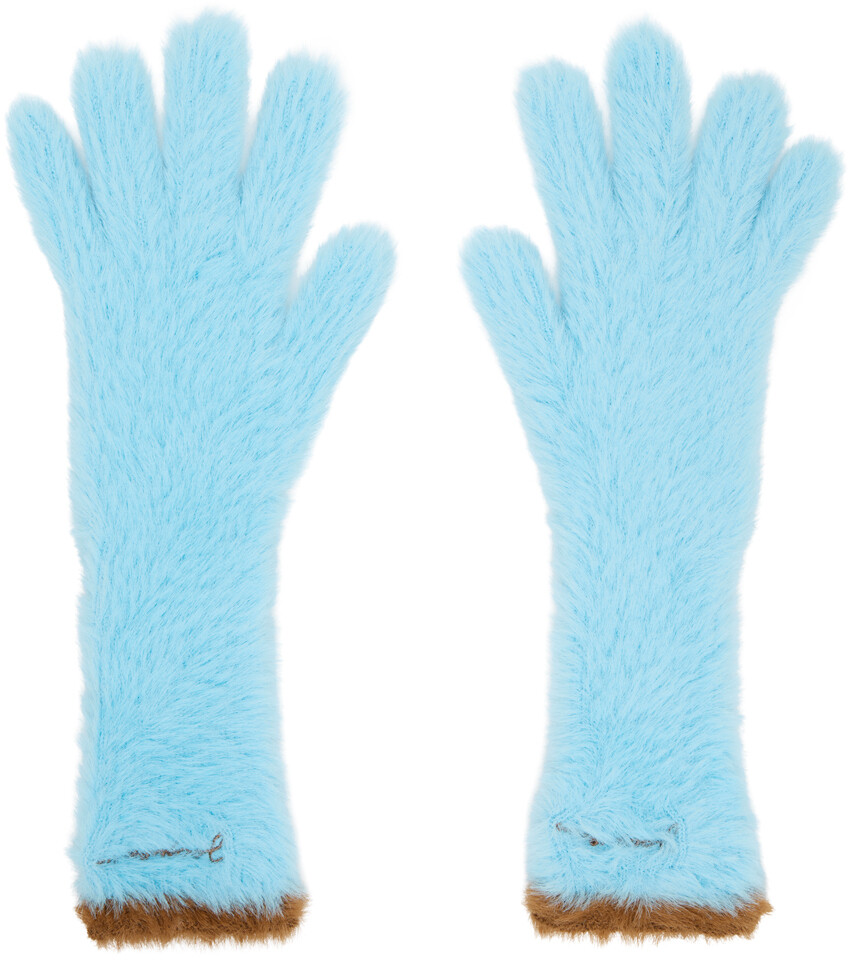 

Синие перчатки Le Papier 'Les Gants Neve' Jacquemus