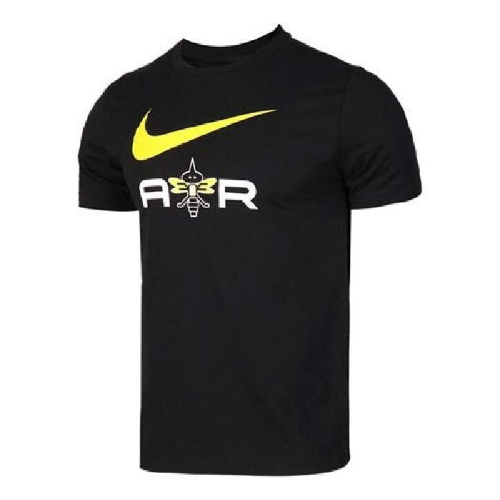 

Футболка Nike Cartoon Pattern AIR Sports Breathable Short Sleeve, черный