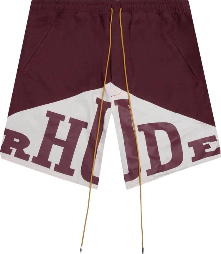 

Шорты Rhude Yachting Short 'Maroon/White', красный