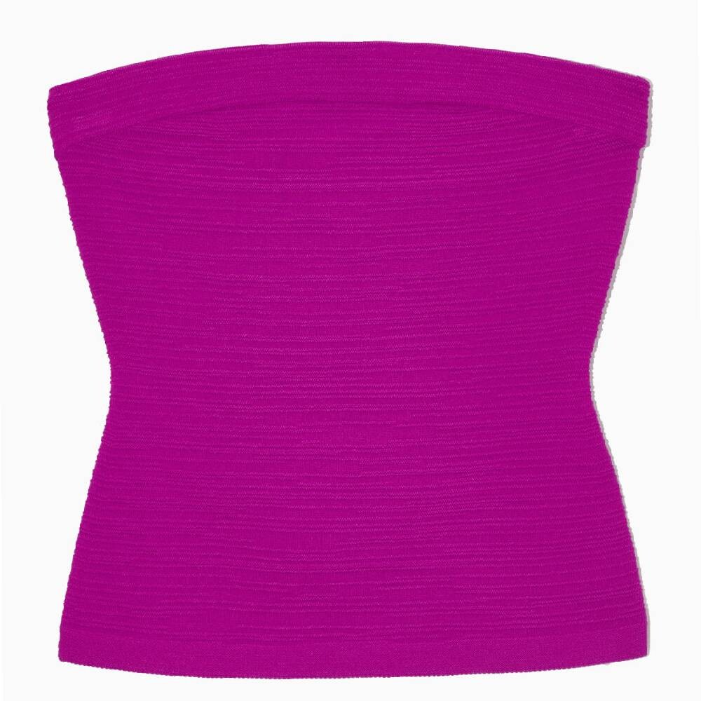 

Топ COS Textured Bandeau, фиолетовый