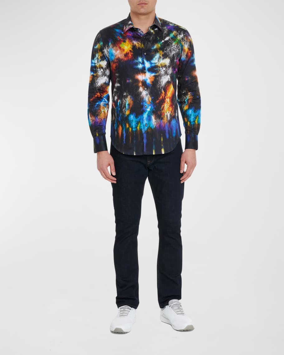

Мужская спортивная рубашка Aurora Borealis Stretch Robert Graham