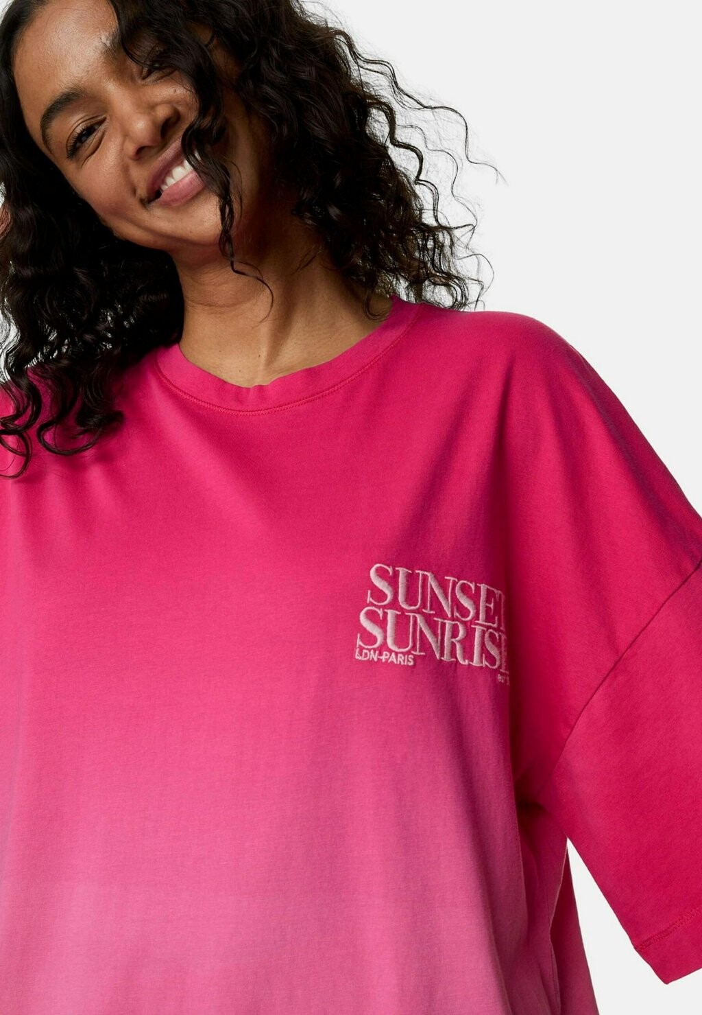 

Ночная рубашка Pure Cotton Oversized - Ibiza Slogan Marks & Spencer, розовый