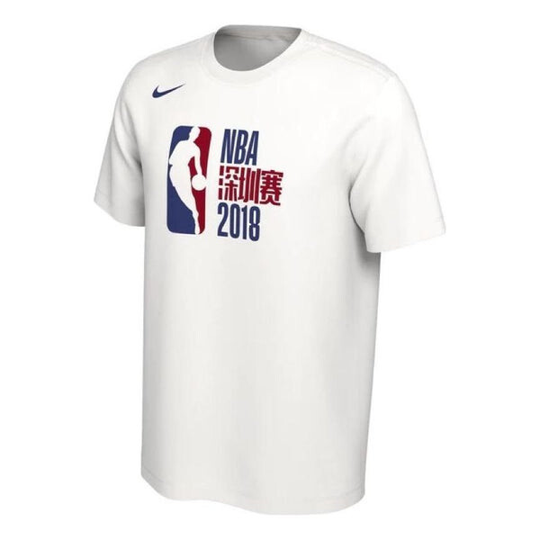 

Футболка Nike x NBA 18 Shenzhen Game T-Shirt 'White', белый