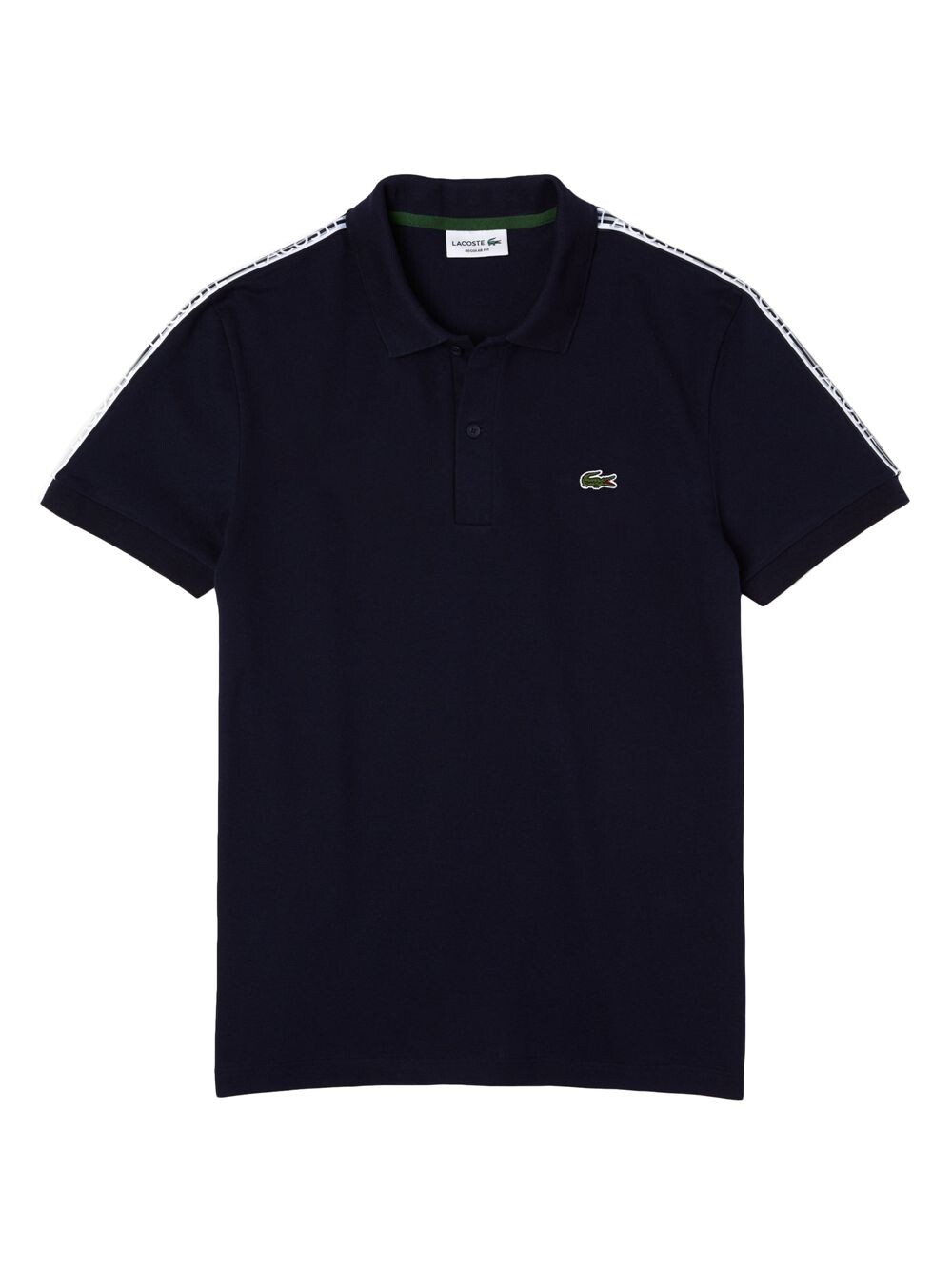 

Рубашка поло из пике с логотипом Lacoste, черный