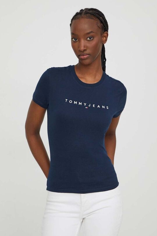 

Хлопковая футболка Tommy Jeans, темно-синий
