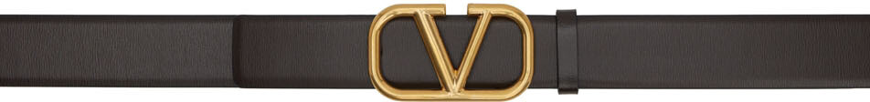 

Коричневый ремень с логотипом VLogo Valentino Garavani