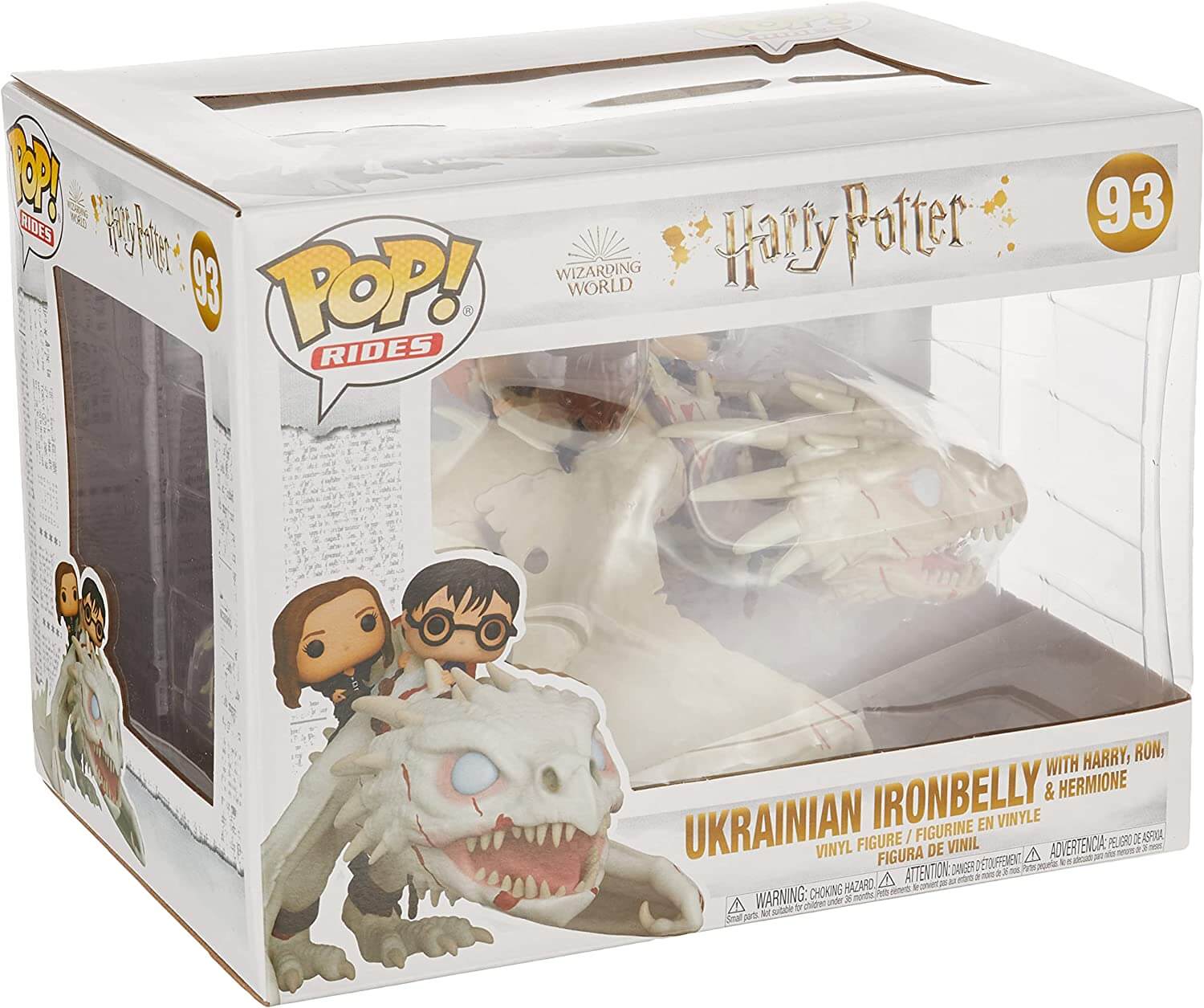 Фигурки Funko Pop! Rides: Harry Potter, дракон из банка Гринготтс с Гарри,  Роном и Гермионой